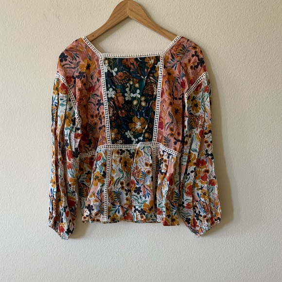 NWT ANTHRO Nikki Peasant Blouse size small - Picture 7 of 11